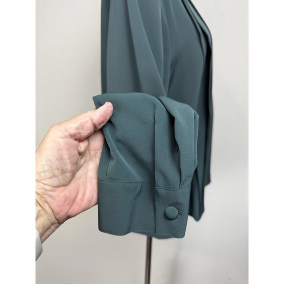 Notations Women's Blouse Sz 16 Button Up Long Sleeves Pinch Pleated Fronted NWT - Picture 6 of 16